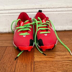 Nike Kids Red and Green Football cleats